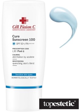 Cell Fusion C Cure Sunscreen 100 SPF 50+ PA+++ Krem przeciwsłoneczny dla skóry suchej i wrażliwej 50 ml