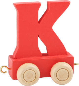 Small Foot Design Wagonik z literką K Alfabet Pociąg