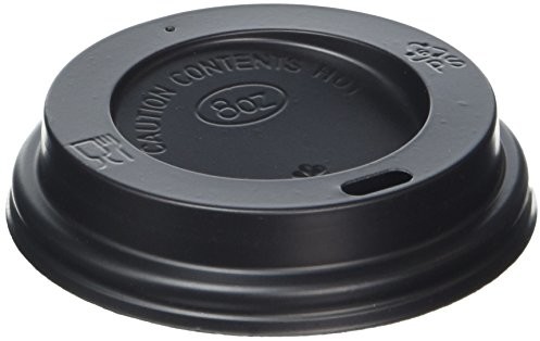Fiesta hw08hl0402 pokrywka do Hot Cups, 8 oz, czarna (50 sztuk) CW715
