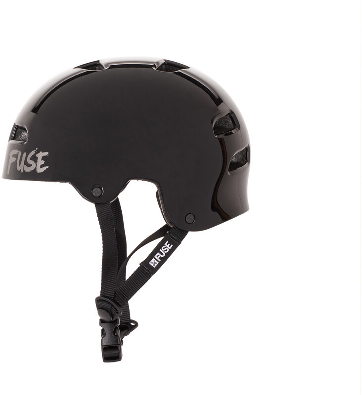 FUSE FUSE Alpha Helmet, glossy black L-XL | 59-61cm 2021 Kaski BMX i Dirt 38070010418