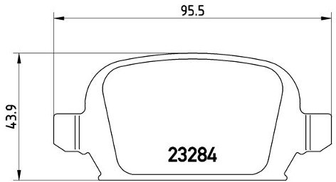 top BREMBO Zestaw klocków hamulcowych, hamulce tarczowe P 59 037