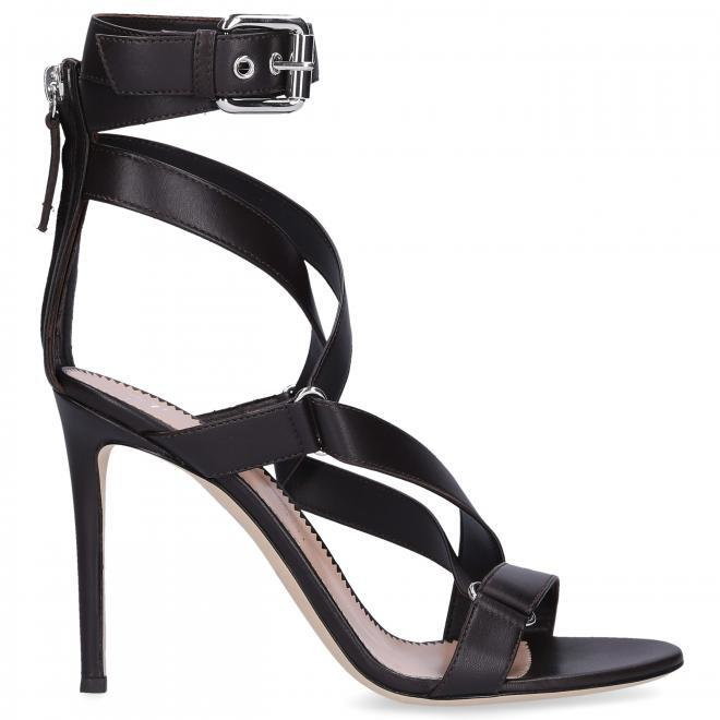 Giuseppe Zanotti Giuseppe Zanotti Sandały z zapięciem LARRISA  skóra cielęca brąz