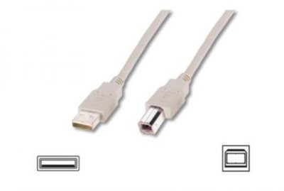 Assmann Kabel drukarkowy USB 2.0 A/M - USB B /M, 1.8 m (AK-300102-018-E)