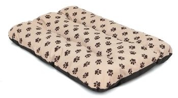 Hobbydog Materac Eco Prestige dla Psa beż w łapki R3 o wymiarach 115 cm x 80 cm R3 ECPBWL4