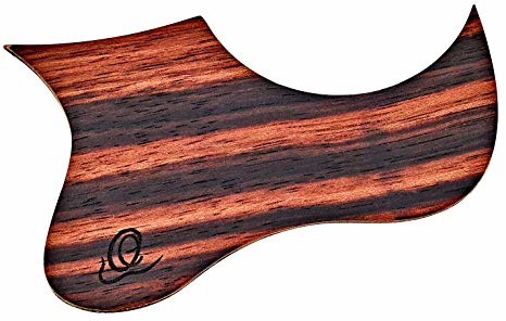 Ortega Guitars ORTEGA drewniany Pickguard OWPSC-EB na koncert i ukulele sopranowe w paski heban OWPSC-EB