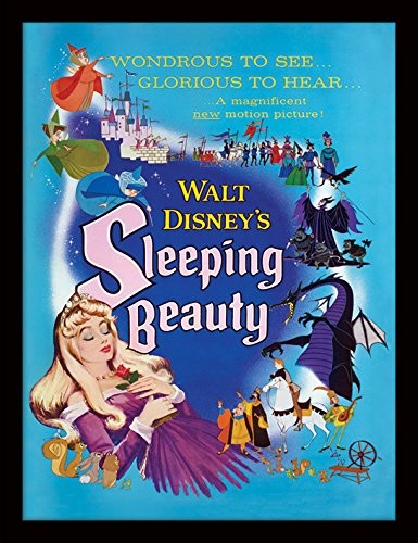 Pyramid International fp11416p-PL Sleeping Beauty (Glorious) druk gerahmter czyli RAP płyty MDF, wielokolorowa, 44 x 33 x 4 cm, 250 GSM FP11416P-PL