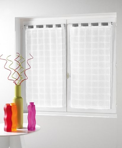 Douceur d'Intérieur Firanka douceur D l'intérieur 162296, poliester, kolorze piaskowym, 2 sztuki 1622978