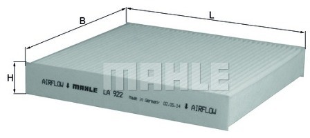 Knecht Filtr, wentylacja przestrzeni pasażerskiej LA 922