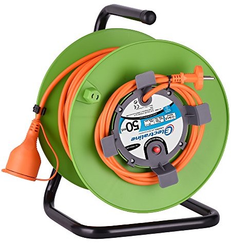 Electraline Bęben kablowy do ogrodu , kolor: zielony, 20866139F 20866139F