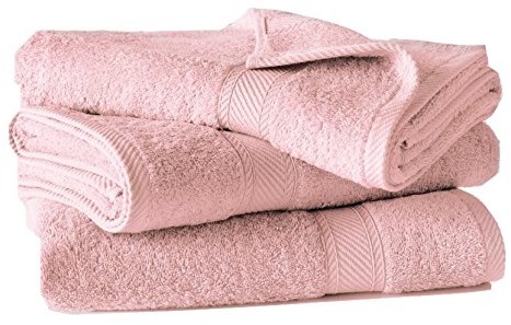 De Witte Lietaer De Witte lietaer 194872 ręcznik kąpielowy zestaw 3-częściowy, bawełna, różowa, 140 x 70 cm 194872