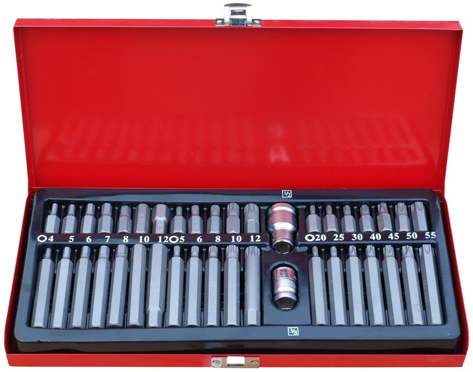 Zestaw Bitów Imbus - Torx - Spline - Klucze 40 El.