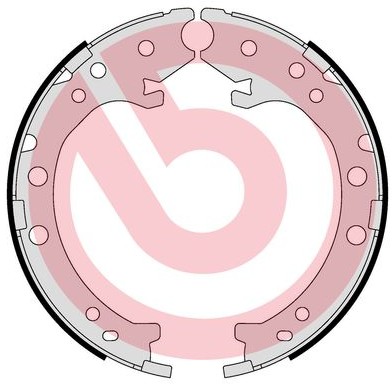 BREMBO Zestaw szczęk hamulcowych, hamulec postojowy S 28 519 S 28 519
