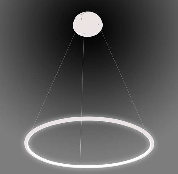 Altavola Design LAMPA wisząca LED 60W SHAPE LA073/P_60_in_4k_white futurystyczna OPRAWA zwis pierścień ring IP44 biały LA073/P_60_in_4k_white