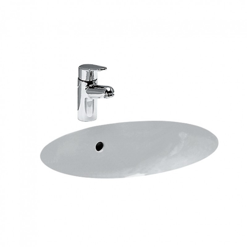 Laufen Kartell Umywalka wisząca 46x28x12 cm z otworem na baterię biała H8153350001111 H120