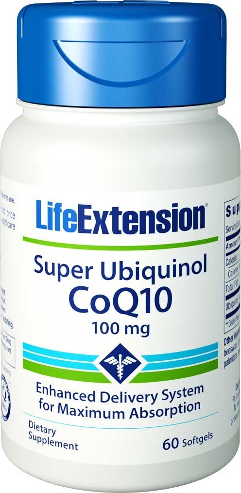 Life Extension Super Ubichinol Koenzym Q10 100 mg, 60 kaps.