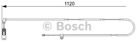 BOSCH Styk ostrzegwaczy, zużycie okładzin hamulcowych 1 987 473 010