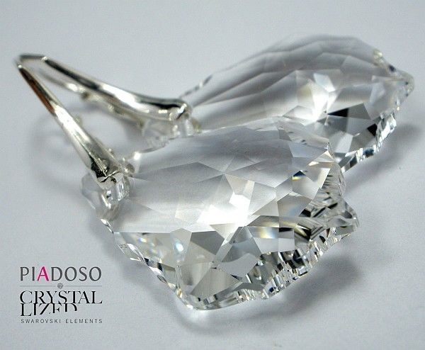 Swarovski piękne kolczyki Crystal 22mm CERTYFIKAT