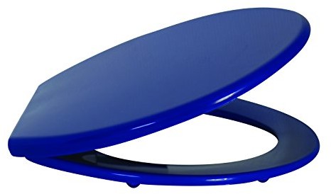 MSV 141025 deska sedesowa WC, polipropylenu/nierdzewna/tworzywo sztuczne, niebieski morski 141025