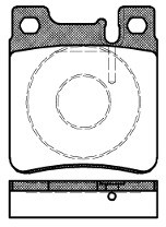 RoadHouse Zestaw klocków hamulcowych, hamulce tarczowe 2407.00