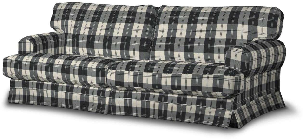 Dekoria pl pl Pokrowiec na sofę Ekeskog rozkładaną krata czarno-biała sofa ekeskog rozkładana Edinburgh 1015-115-74
