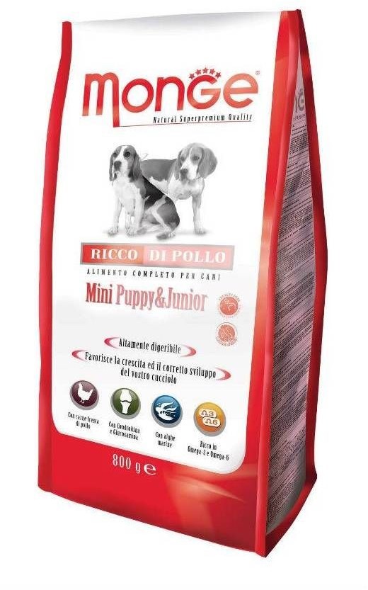 Monge Mini Puppy&Junior Lamb, Rice&Potatoes 0,8 kg