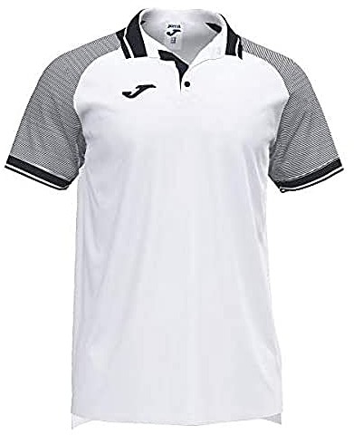 Joma Męska koszulka polo Essential II biały biały i czarny XXXXXXS 101509.201