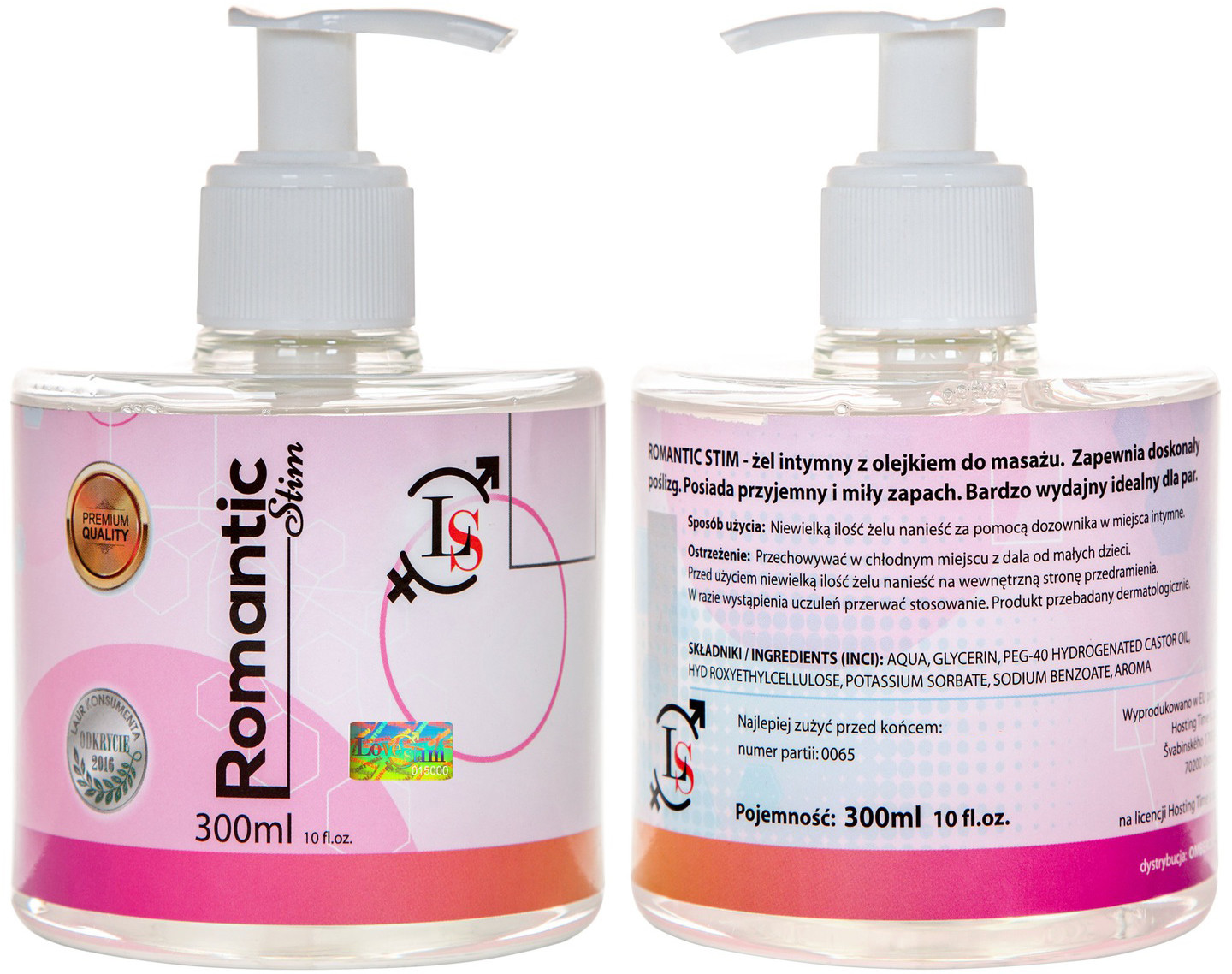 Romantic Stim 300ml Olejek Do Masażu I Lubrykant W