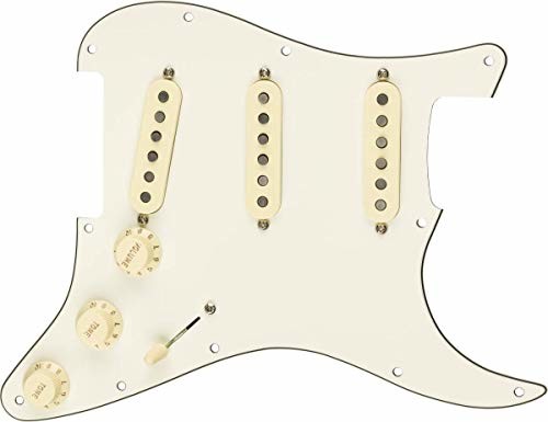Fender wstępnie okablowany pickguard Strat Texas Special - S/S - pergamin biały, 0992342509 0992342509
