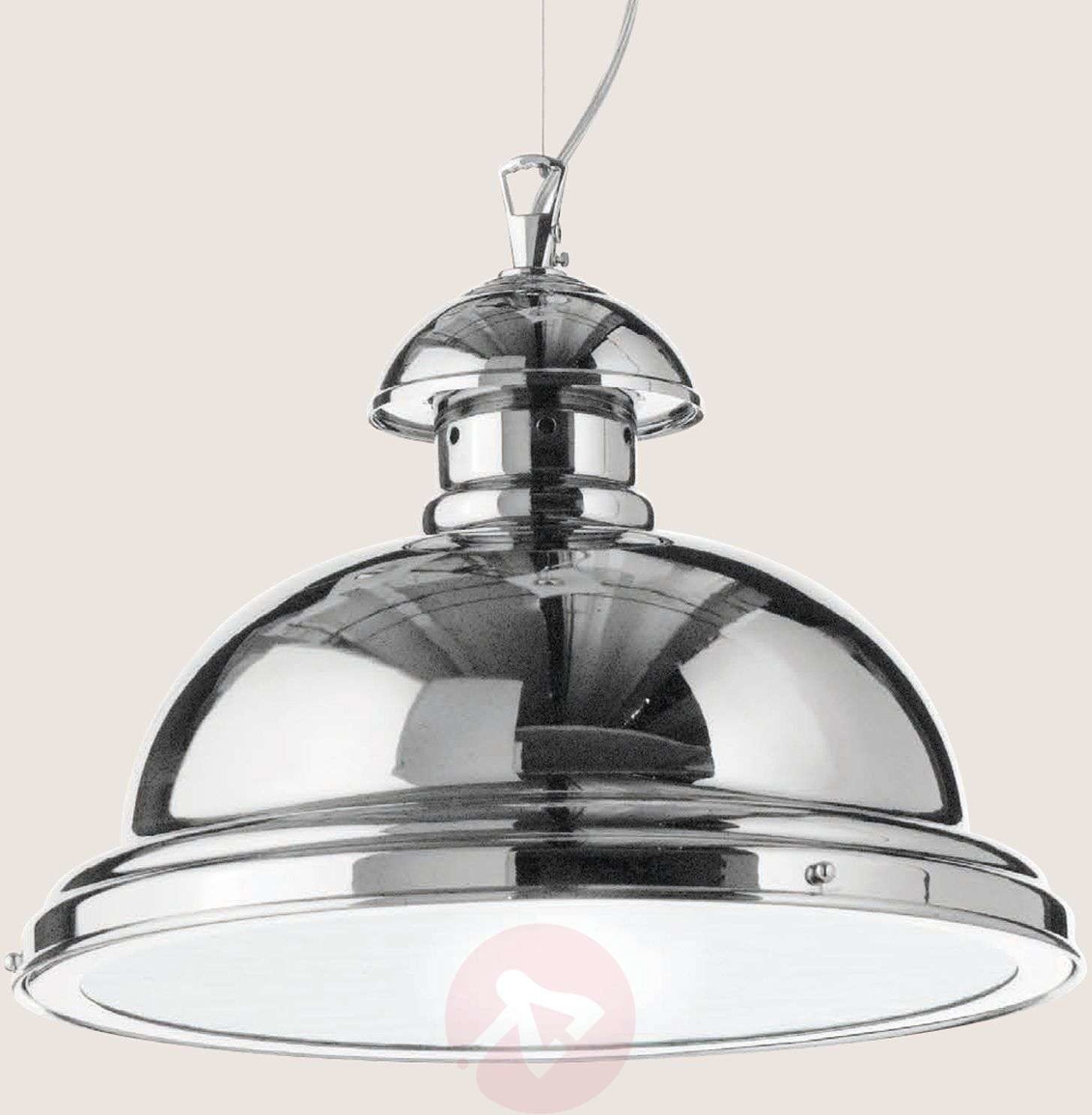 CREMASCO Lampa wisząca Scirocco, 35cm chromowana błyszcząca