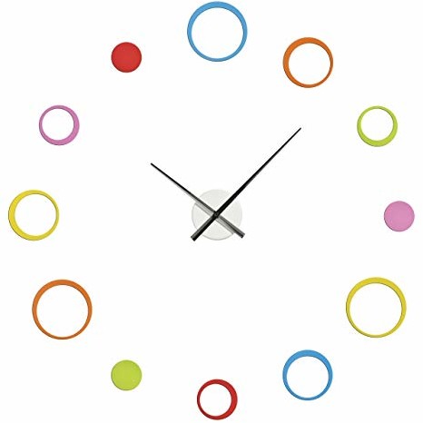 Premier Housewares zegarek Circle na ścianę, kolorowy