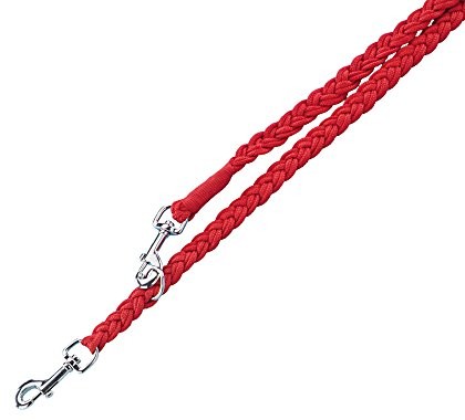 Nobby smycz dla psów, pleciona, długość: 200 cm, 16 mm, czerwony