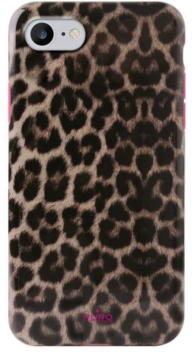 PURO Brak Glam Leopard Cover - Etui iPhone 8 / 7 / 6s / 6 (Leo 2) Limited edition IPC747CLEO2PNK