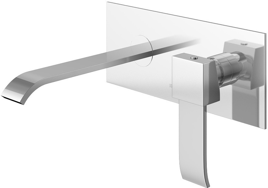 Kohlman Axis Jednouchwytowa bateria umywalkowa podtynkowa 20 cm chrom QW188N-20CM
