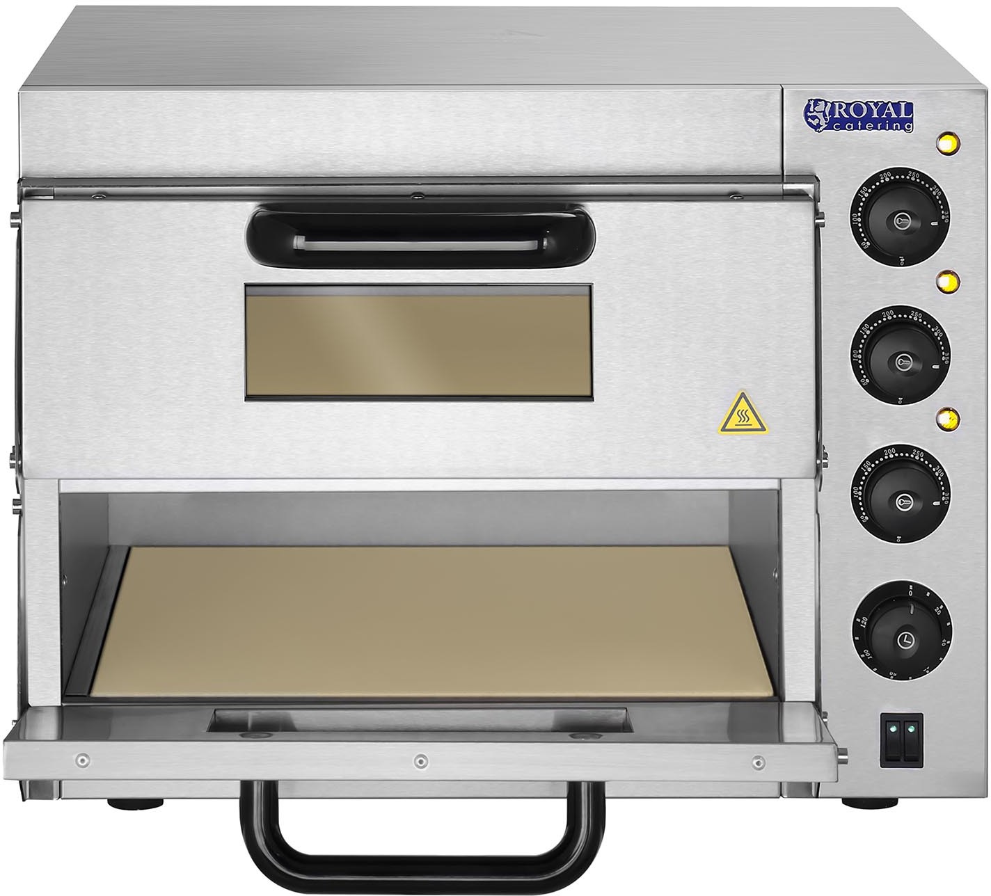 Royal Catering Piec do pizzy - 3000 W - 2 komory - śr. 40 cm RCPO-3000-2PS-1 RCPO-3000-2PS-1