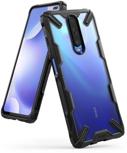 Rearth Etui Ringke Fusion X Xiaomi Mi 10T, czarne 8809688897047
