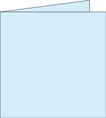 Clairefontaine 2126 °C pyłki Pack 25 kartek składanych 16 x 16 cm, niebieski 2159C