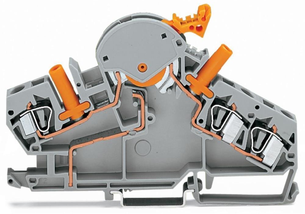 WAGO Terminal rozłączeniowy WAGO 8 mm Sprężynowe Alokacja L szary 282-870 20 szt 282-870