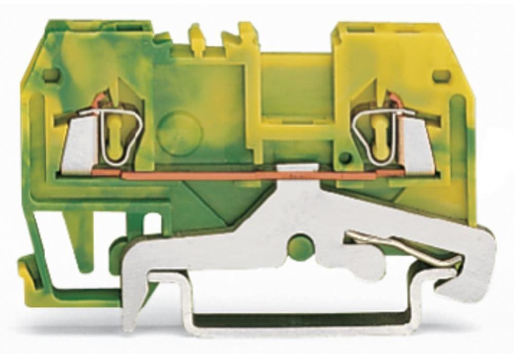 WAGO Terminal przewodzący ochronny WAGO 4 mm Sprężynowe Alokacja Terre zielono-żółty 279-907 100 szt 279-907