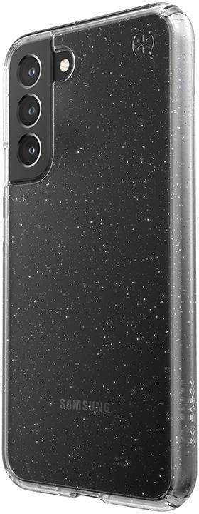Speck Presidio Perfect-Clear with Glitter - Etui Samsung Galaxy S22+ z powłoką antybakteryjną MICROBAN (Clear/Platinum Glitter) b2btrade-22545-0