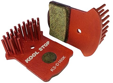 Magura Kool Stop Aero Disk Brake Pads MT2, MT4, MT6, MT8 okładziny hamulcowe, czerwony, One Size KS-D160K