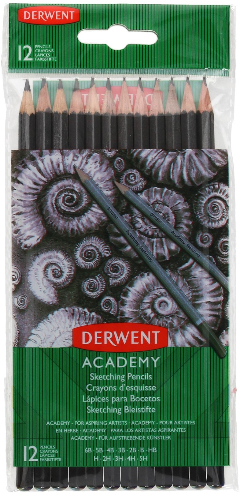 DERWENT Ołówki techniczne - zestaw 12 szt. 5H-6B Derwent Academy 2300412
