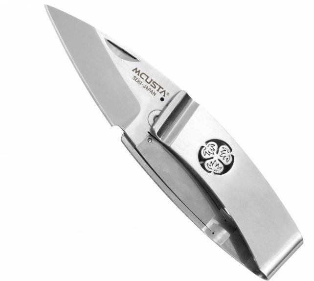 Mcusta zanmai Nóż składany Pocket Clip AUS8 Aoi 5 cm MC-0081