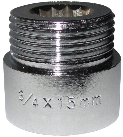 Przedłużka 3/4  15 mm chrom