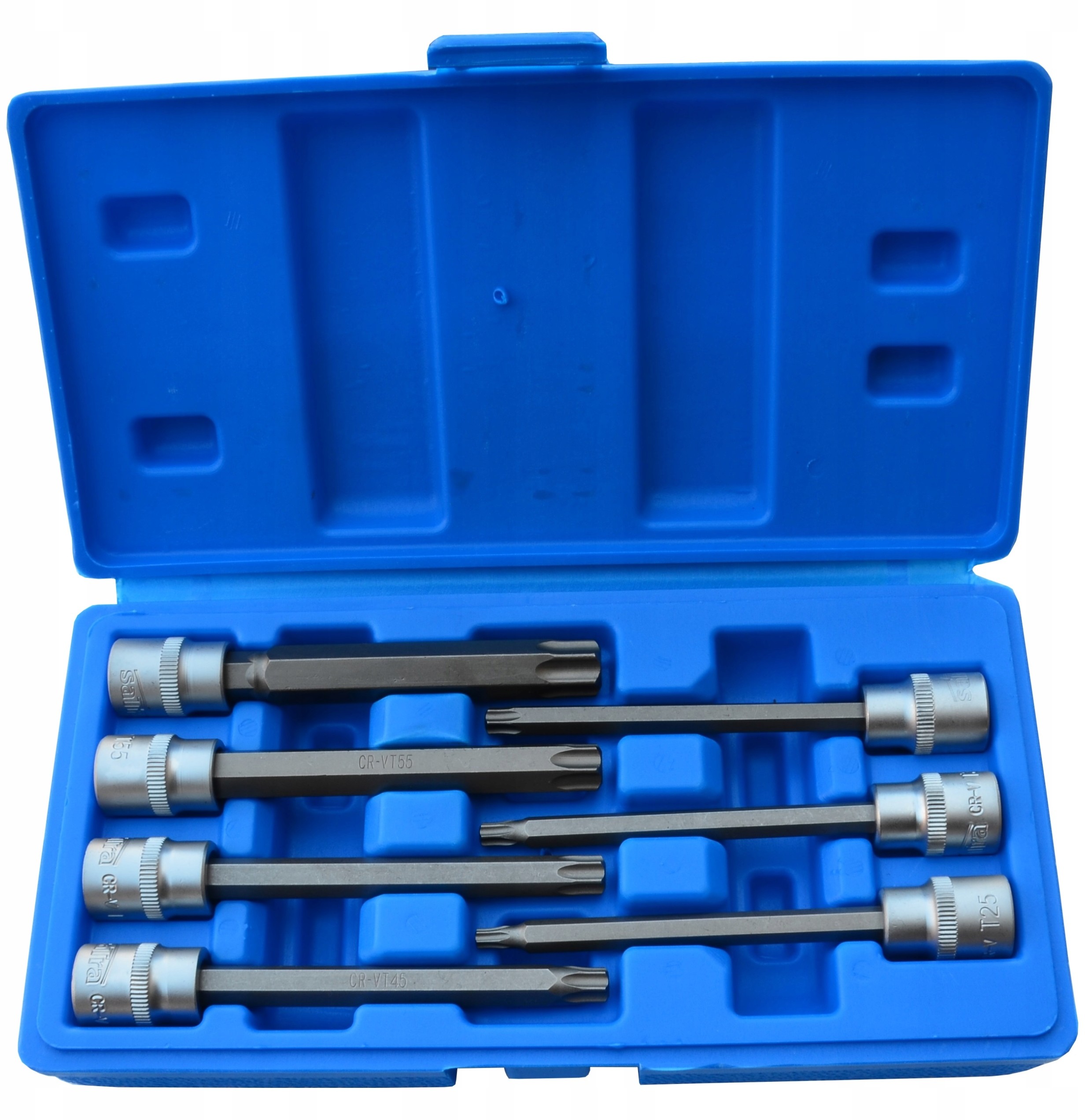 Zestaw 7 Torx Nasadki 3/8 T25-T60 Długie 110mm