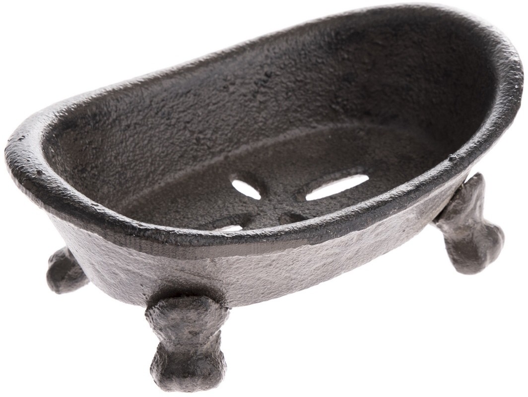 Mydelniczka żeliwna Bath brązowy, 14 x 9 x 10,5 cm