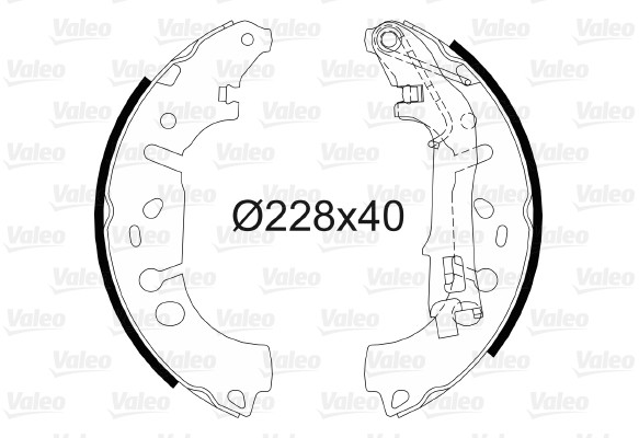 VALEO szczeki hamulcowe 564064