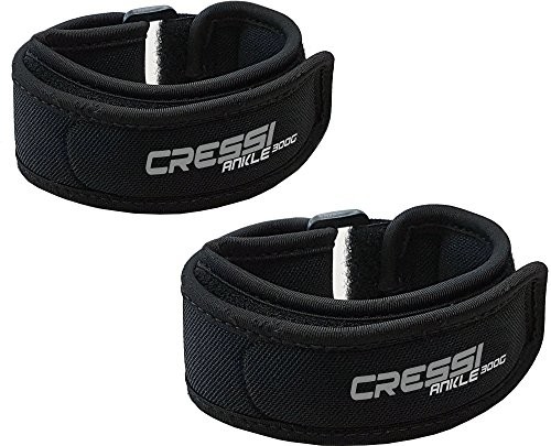 Cressi Ankle weights miękka stopka ołowiu, czarna, One Size TA200001
