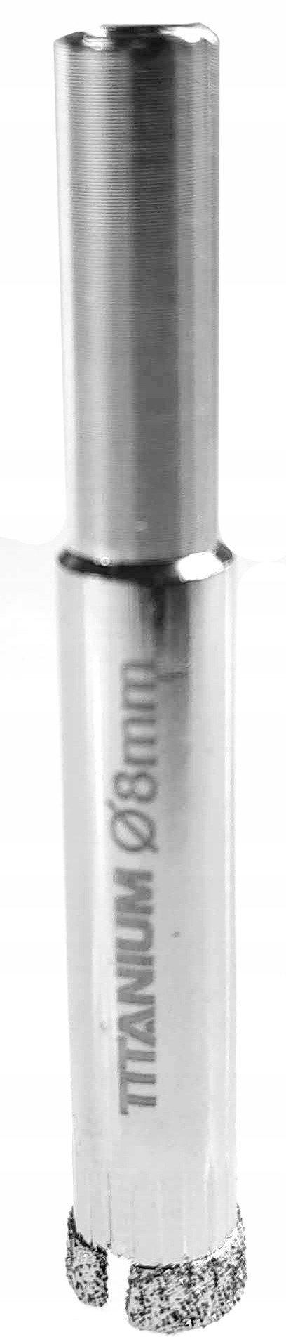 Wiertło diamentowe do płytek szkła 8 mm Titanium