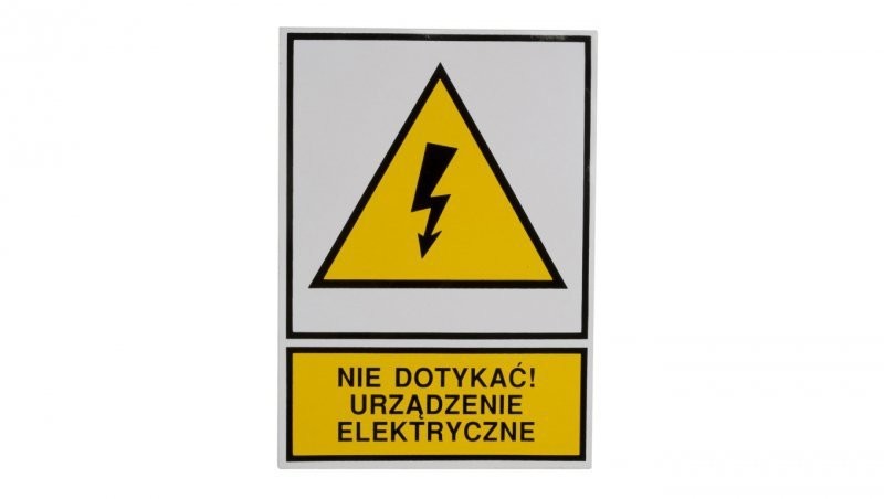 Ergom Tabliczka /znak ostrzegawczy/ TZO 105X148P /N.D.U.E./ E04TZ-01012130100 /10szt./ E04TZ-01012130100