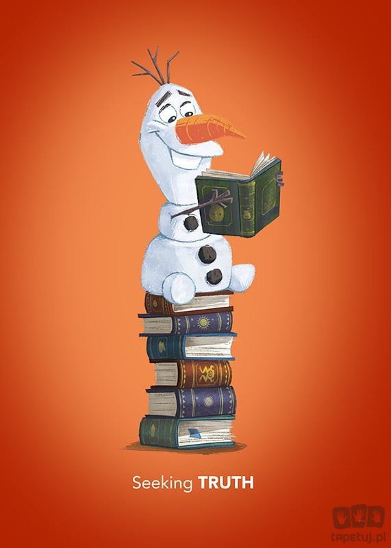 Obraz Komar Frozen Olaf Reading WB068 WB068